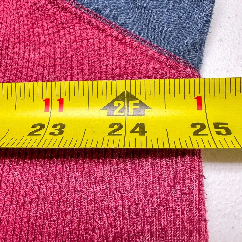 Levis Hoodie Mens 2XL Red Blue Pullover Raglan Long Sleeve Hooded Sweatshirt‎